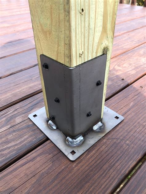 4x4 post wall mount bracket